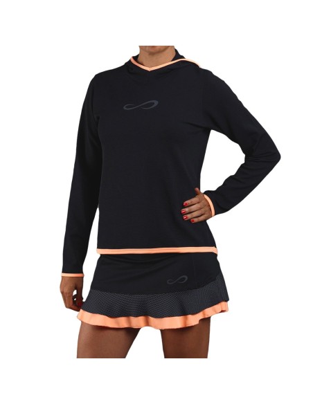 Sudadera Endless Breath 40022 Black Salmon Mujer | Ofertas de pádel